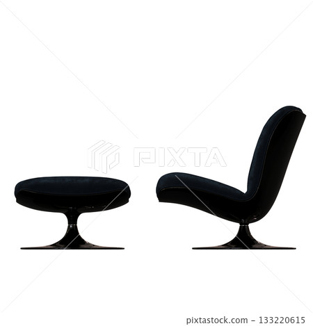 armchair isolate on a transparent background, comfortable furniture for home interior, 3D illustration, cg render armchair isolate on a transparent background, comfortable furniture for home interior, 3D illustration, cg render 133220615