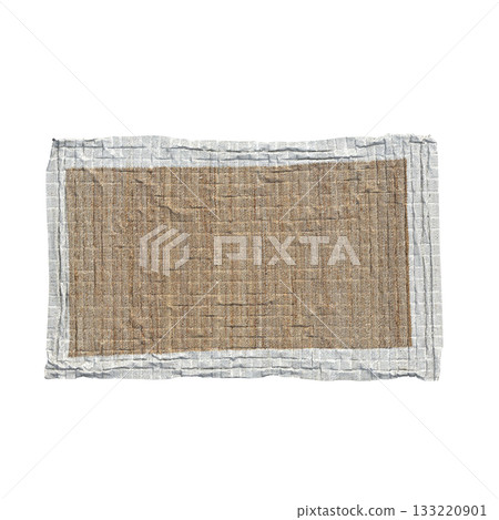 carpet for interior isolated on transparent background, home decor, 3D illustration, cg render 133220901