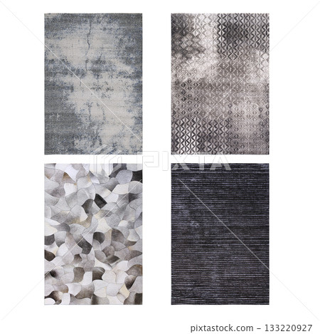 carpet for interior isolated on transparent background, home decor, 3D illustration, cg render 133220927