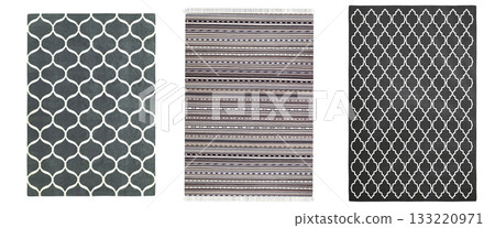 carpet for interior isolated on transparent background, home decor, 3D illustration, cg render 133220971