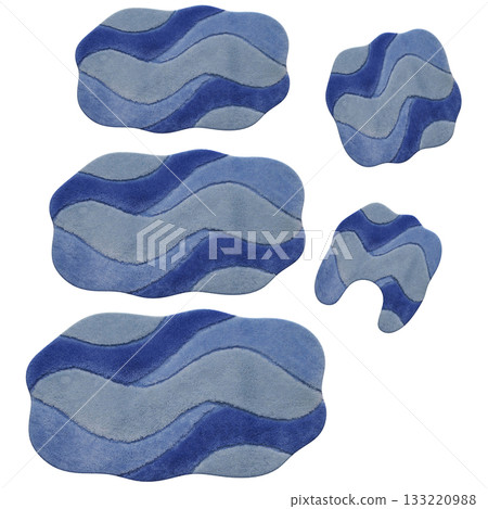 carpet for interior isolated on transparent background, home decor, 3D illustration, cg render carpet for interior isolated on transparent background, home decor, 3D illustration, cg render 133220988