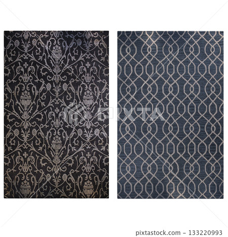 carpet for interior isolated on transparent background, home decor, 3D illustration, cg render 133220993
