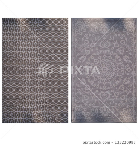 carpet for interior isolated on transparent background, home decor, 3D illustration, cg render carpet for interior isolated on transparent background, home decor, 3D illustration, cg render 133220995