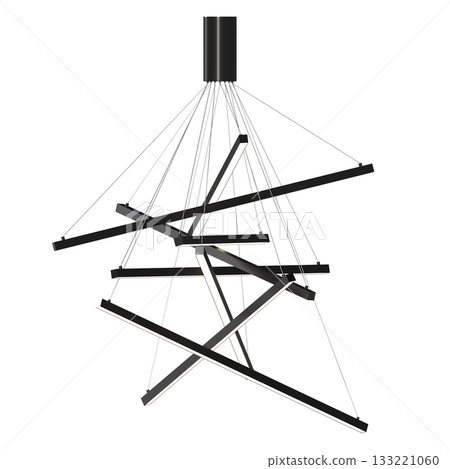 chandelier on the ceiling isolated on transparent background, hanging lamp, pendant light, 3D illustration, cg render chandelier on the ceiling isolated on transparent background, hanging lamp, pendant light, 3D illustration, cg render 133221060