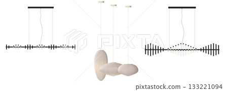 chandelier on the ceiling isolated on transparent background, hanging lamp, pendant light, 3D illustration, cg render chandelier on the ceiling isolated on transparent background, hanging lamp, pendant light, 3D illustration, cg render 133221094
