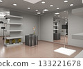 commercial premises, shop, interior visualization, 3D illustration commercial premises, shop, interior visualization, 3D illustration 133221678
