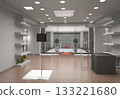 commercial premises, shop, interior visualization, 3D illustration commercial premises, shop, interior visualization, 3D illustration 133221680