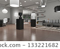 commercial premises, shop, interior visualization, 3D illustration commercial premises, shop, interior visualization, 3D illustration 133221682