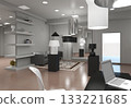 commercial premises, shop, interior visualization, 3D illustration commercial premises, shop, interior visualization, 3D illustration 133221685