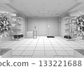 commercial premises, shop, interior visualization, 3D illustration commercial premises, shop, interior visualization, 3D illustration 133221688