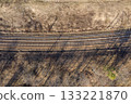 railway rails, view from above railway rails, view from above 133221870