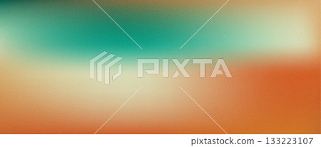 Green orange noise grain background. Teal and orange gradient. Sand dots stipple gradation texture. Vector design. Spray abstract bg. Film leak blend gritty effect Green orange noise grain background. Teal and orange gradient. Sand dots stipple gradation texture. Vector design. Spray abstract bg. Film leak blend gritty effect 133223107