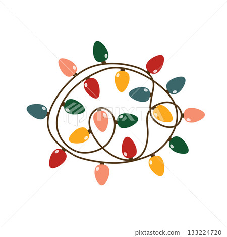 Christmas lights colorful isolated clip arts bundle, Christmas garland set, funny lights strings green, blue, red set, printable new year decor Christmas lights colorful isolated clip arts bundle, Christmas garland set, funny lights strings green, blue, red set, printable new year decor 133224720