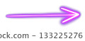 Simple Hand Drawn Neon Arrow Sign Png 133225276
