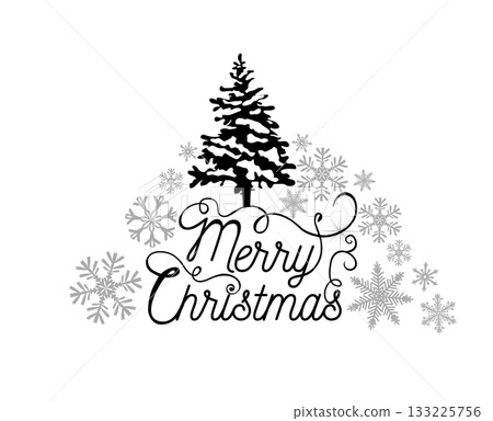 Merry Christmas Text , Merry Christmas Background vector, Christmas greeting Card, hand drawing. Not AI, Vector illustrations. Merry Christmas Text , Merry Christmas Background vector, Christmas greeting Card, hand drawing. Not AI, Vector illustrations. 133225756