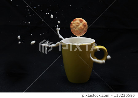 Cookies sunk in milk Cookies sunk in milk 133226586