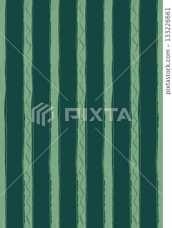Christmas abstract background with green stripes. Hand drawn illustration for design, print, fabric or background. Christmas abstract background with green stripes. Hand drawn illustration for design, print, fabric or background. 133226661