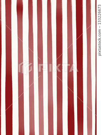 Christmas abstract background with white and red stripes. Hand drawn illustration for design, print, fabric or background. Christmas abstract background with white and red stripes. Hand drawn illustration for design, print, fabric or background. 133226673