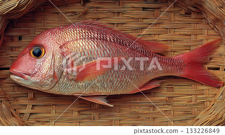 籃子裝新鮮泰國魚 133226849