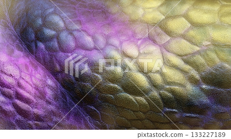 Shimmering Dragon Scales Reveal Intricate Textures and Vibrant Colors Under Soft Light Shimmering Dragon Scales Reveal Intricate Textures and Vibrant Colors Under Soft Light 133227189