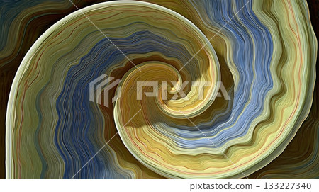 Abstract Spiral Pattern Created With Natural Textures in Vibrant Colors and Smooth Lines Abstract Spiral Pattern Created With Natural Textures in Vibrant Colors and Smooth Lines 133227340