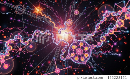 Cosmic Molecular Connection Explosion 133228151