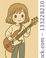 girl playing bass 133228210