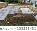 Construction site reinforcement work 133228431
