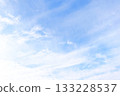 A refreshing background of the autumn sky with thin clouds 133228537