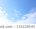 Blue sky and cloud background material 133228545