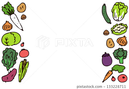 蔬菜的插圖素材 蔬菜的插圖素材 133228711