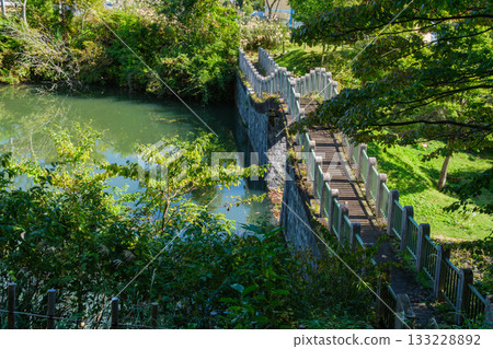 The pond at Meguro House 133228892