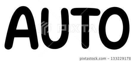 The word AUTO - Stock Illustration [133229178] - PIXTA