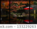 Autumn leaves in the gardens of the former Chikurin-in Temple, Genribo, Otsu City, Shiga Prefecture 133229263