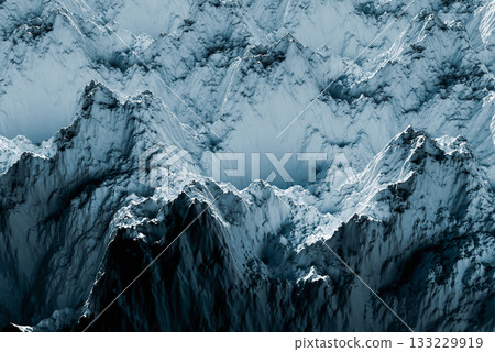 雪山CG背景素材 133229919