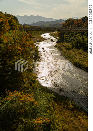 秩父橋和荒川 秩父橋和荒川 133230261