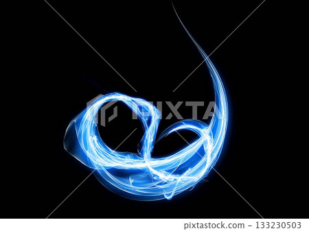 Abstract background of swirling blue glowing flames Abstract background of swirling blue glowing flames 133230503