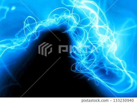 抽象藍色輕的漩渦 133230940