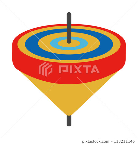 色彩鮮豔的紅藍上衣－新年幸運符插畫素材 133231146