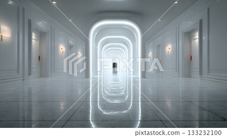 smart home corridor clean design bright lighting minimal background smart home corridor clean design bright lighting minimal background 133232100