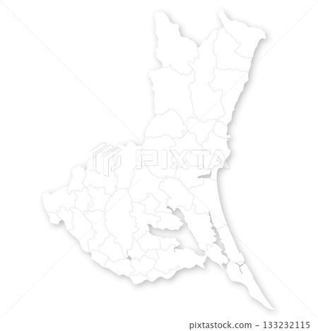 茨城縣及市町村空白地圖 133232115