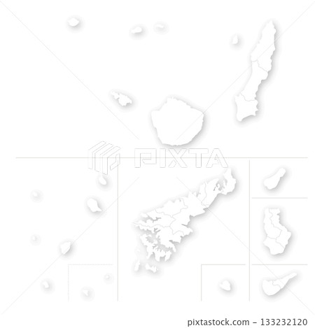 Blank map of remote islands in Kagoshima Prefecture Blank map of remote islands in Kagoshima Prefecture 133232120