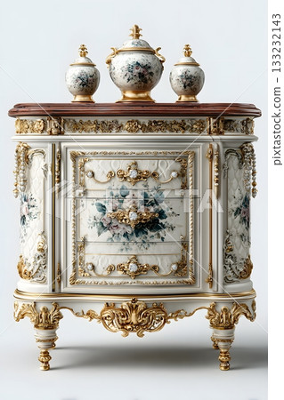 3D sideboard isolated on white background 133232143