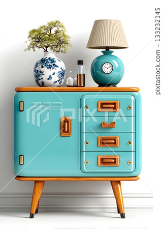 3D sideboard isolated on white background 133232145