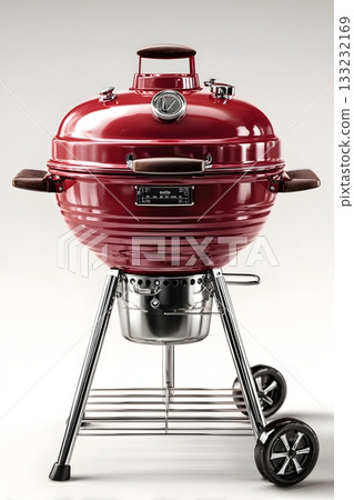 3D barbecue grill isolated on white background 133232169