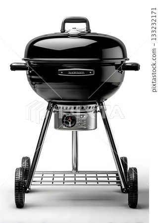 3D barbecue grill isolated on white background 133232171