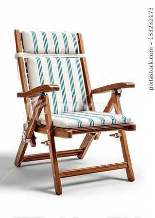 3D patio chair isolated on white background 133232173