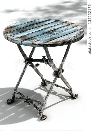 3D garden table isolated on white background 133232176