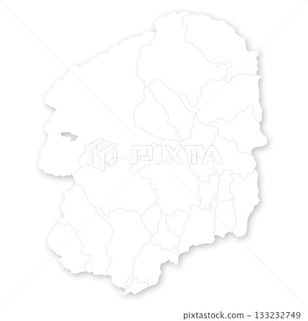 栃木縣及市町村空白地圖 栃木縣及市町村空白地圖 133232749