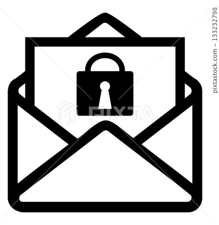 Mail simple icon key Mail simple icon key 133232798